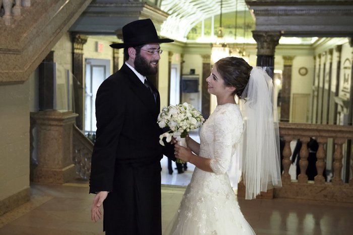 This was an Orthodox Jewish wedding. 